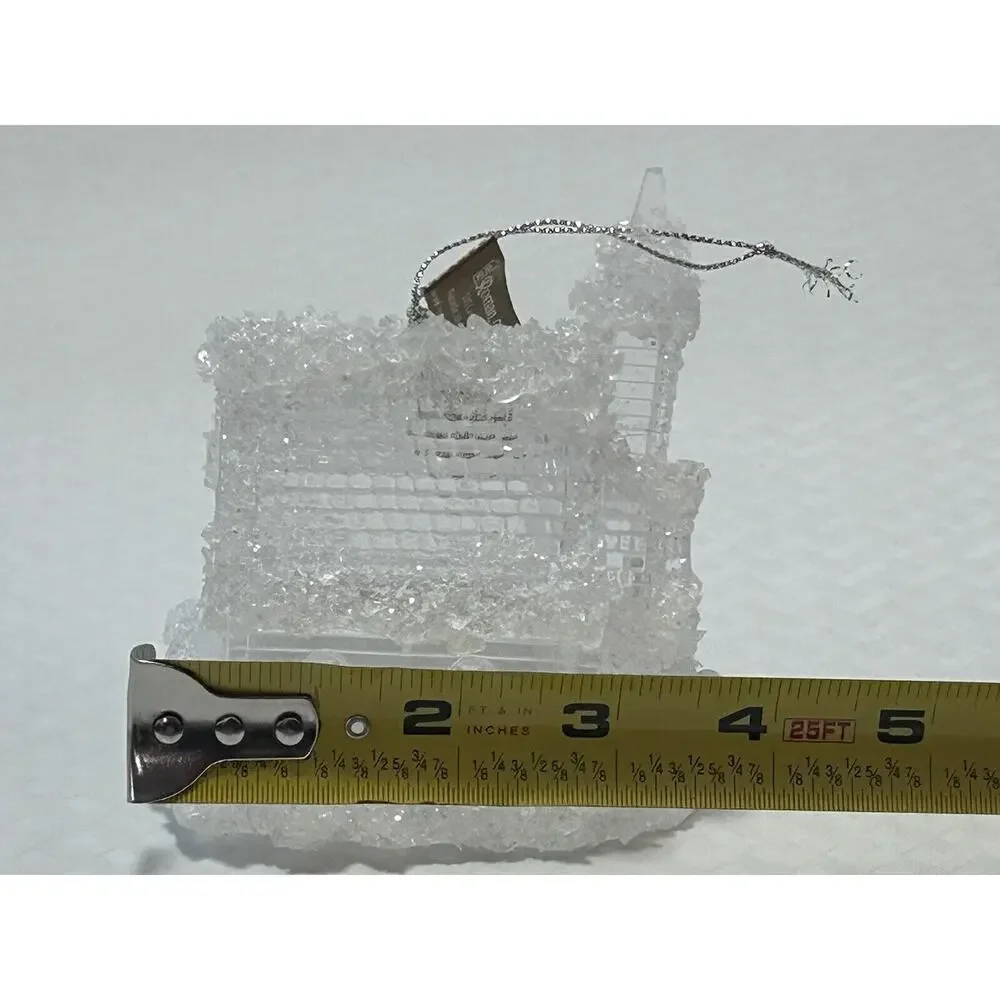 Icy Look Clear‎ acrylic Church building Christmas Tree Light Cover Ornament